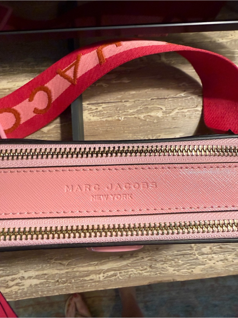 Marc Jacobs Pink The SnapShot Crossbody - Signature Double-J Logo - Picture 2 of 5